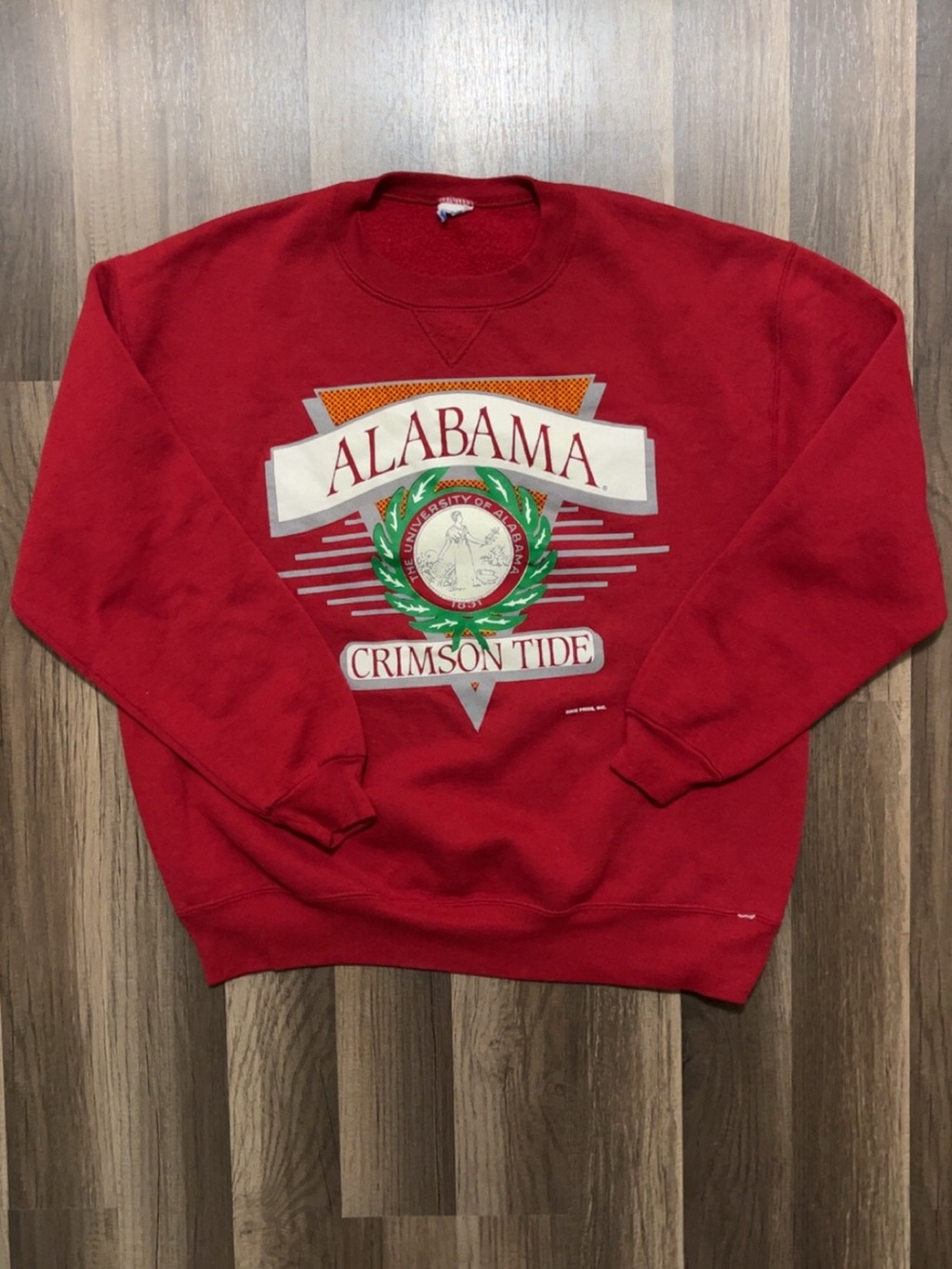 Vintage Alabama Crimson Tide Sweatshirt Pullover Crewneck Mens Medium Red